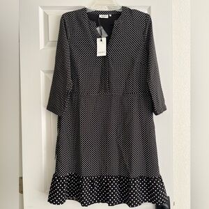 Jeanswest Selena Polka Dot Printed Shirt Dress